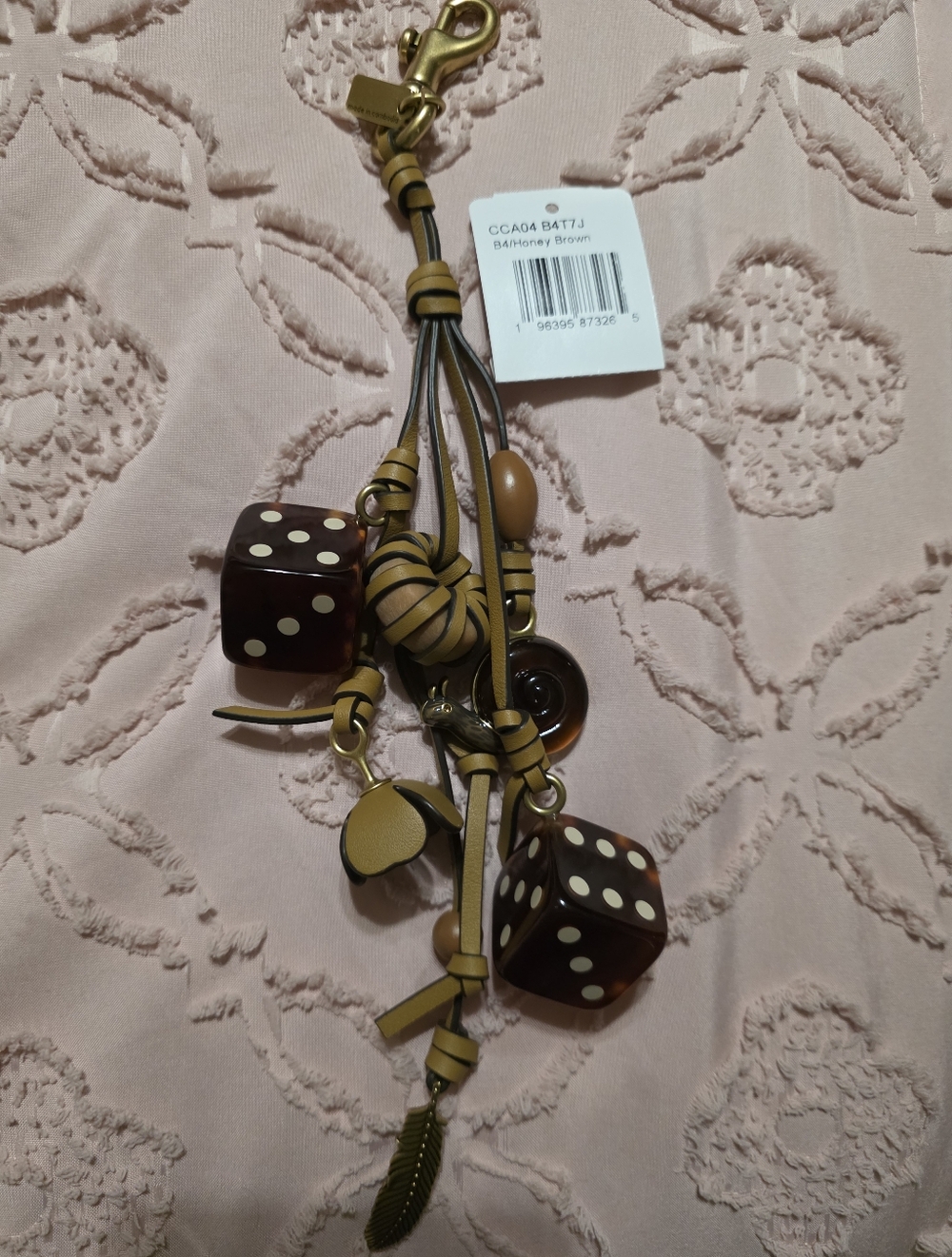 Coach Cluster charm Honey Brown